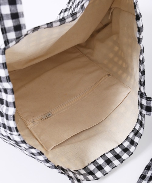 WC（ダブル シー）の「ギンガムチェックトートバッグ（トートバッグ・レディース・ブラック/ピンク/ブルー・FREE）」の7枚目の写真