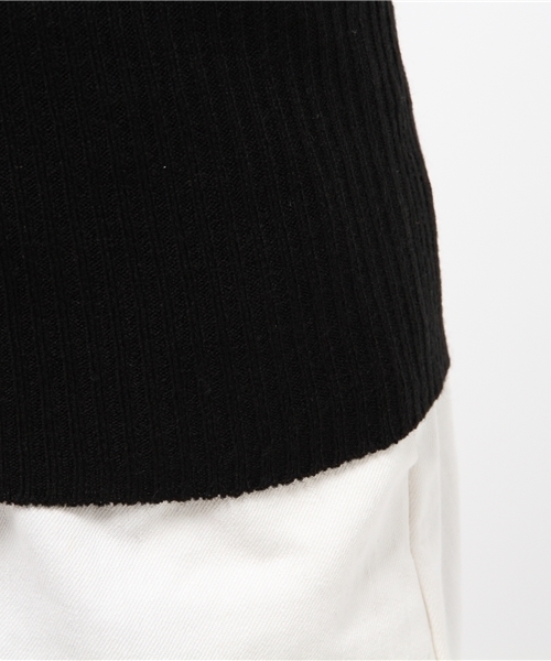 WEGO（ウィゴー）の「WEGO/リブハイネックニット（ニット/セーター・レディース・ネイビー/イエロー系その他/ライトパープル/ホワイト系その他/杢グレー/ブラック/サックスブルー/ワイン/カーキ/オフホワイト・FREE）」の18枚目の写真