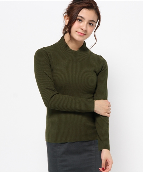 WEGO（ウィゴー）の「WEGO/リブハイネックニット（ニット/セーター・レディース・ネイビー/イエロー系その他/ライトパープル/ホワイト系その他/杢グレー/ブラック/サックスブルー/ワイン/カーキ/オフホワイト・FREE）」の20枚目の写真