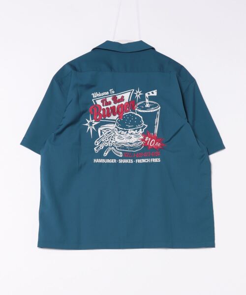 ANTIBAL（アンティバル）の「【ANTIBAL】刺繍ボーリングシャツ（シャツ/ブラウス・メンズ・ブラック/ベージュ/ブルー・2/3）」の4枚目の写真