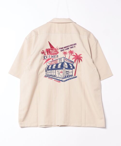 ANTIBAL（アンティバル）の「【ANTIBAL】刺繍ボーリングシャツ（シャツ/ブラウス・メンズ・ブラック/ベージュ/ブルー・2/3）」の6枚目の写真