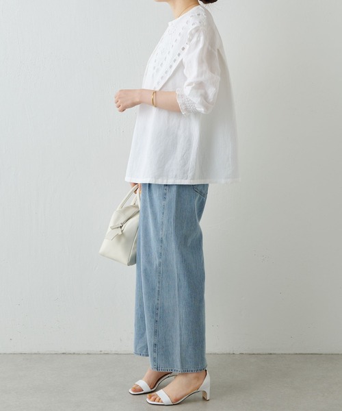 BEARDSLEY（ビアズリー）の「三角襟刺繍ブラウス（シャツ/ブラウス）」 - WEAR