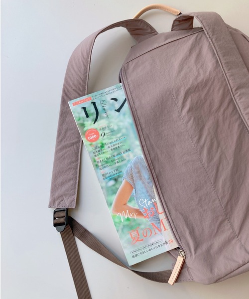 EARTH MADE（アースメイド）の「LIGHT NYLON RUCK（バックパック/リュック・レディース・ベージュ/ブラック/グレー・0）」の4枚目の写真