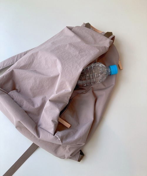 EARTH MADE（アースメイド）の「LIGHT NYLON RUCK（バックパック/リュック・レディース・ベージュ/ブラック/グレー・0）」の5枚目の写真