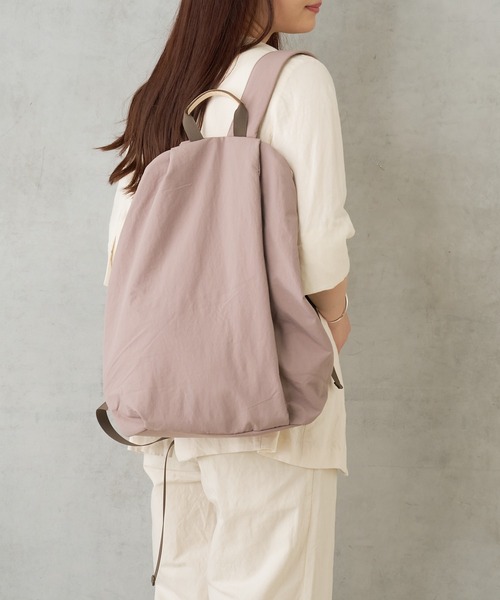 EARTH MADE（アースメイド）の「LIGHT NYLON RUCK（バックパック/リュック・レディース・ベージュ/ブラック/グレー・0）」の15枚目の写真