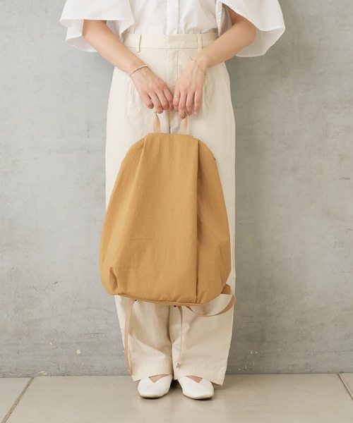 EARTH MADE（アースメイド）の「LIGHT NYLON RUCK（バックパック/リュック・レディース・ベージュ/ブラック/グレー・0）」の18枚目の写真