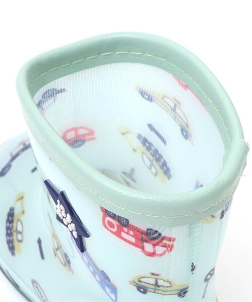 apres les cours（アプレレクール）の「【柄おそろい】総柄レインシューズ(シェル柄・くるま柄)（レインシューズ・キッズ・ミント/ピンク・16/14/19/15 /17/18）」の15枚目の写真