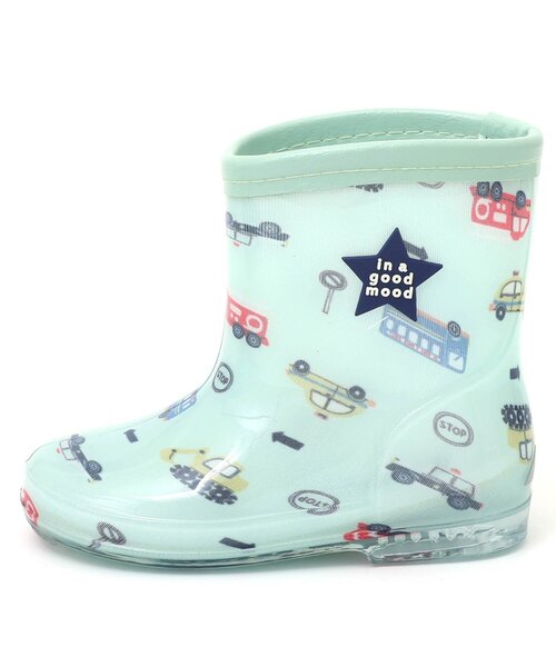 apres les cours（アプレレクール）の「【柄おそろい】総柄レインシューズ(シェル柄・くるま柄)（レインシューズ・キッズ・ミント/ピンク・16/14/19/15 /17/18）」の17枚目の写真