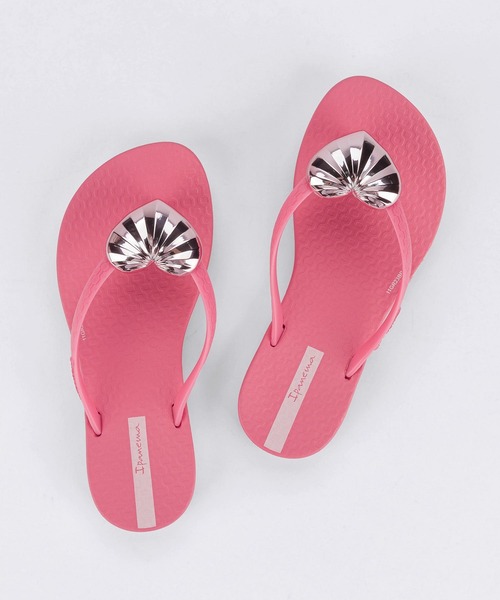 IPANEMA（イパネマ）の「IPANEMA/イパネマ MAXI FASHION KIDS サンダル マキシファッションキッズ  ビーチサンダル 柔らかい SP82598090（サンダル・キッズ・ピンク/ピンク系その他/ブラック×シルバー・19.5cm/17.0cm/18.0cm/21.0cm）」の3枚目の写真