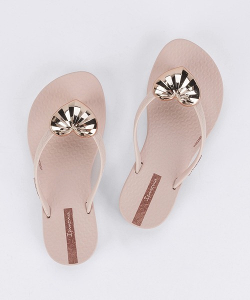 IPANEMA（イパネマ）の「IPANEMA/イパネマ MAXI FASHION KIDS サンダル マキシファッションキッズ  ビーチサンダル 柔らかい SP82598090（サンダル・キッズ・ピンク/ピンク系その他/ブラック×シルバー・19.5cm/17.0cm/18.0cm/21.0cm）」の2枚目の写真