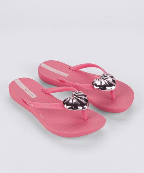 IPANEMA（イパネマ）の「IPANEMA/イパネマ MAXI FASHION KIDS サンダル マキシファッションキッズ  ビーチサンダル 柔らかい SP82598090（サンダル・キッズ・ピンク/ピンク系その他/ブラック×シルバー・19.5cm/17.0cm/18.0cm/21.0cm）」の7枚目の写真