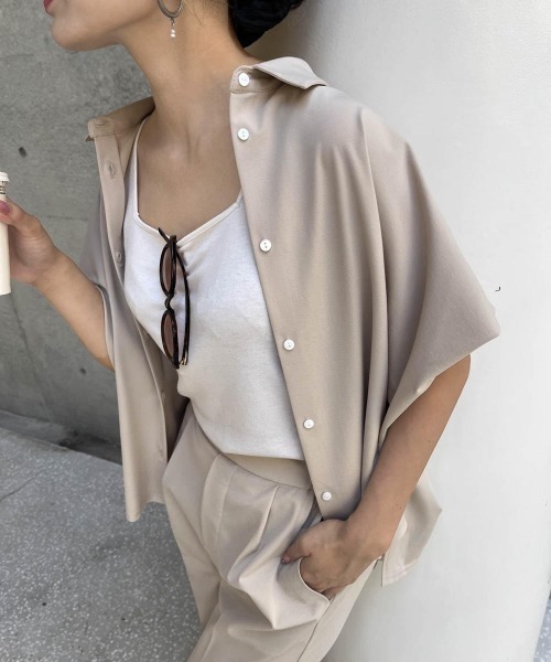 サークルストレッチシャツブラウス≪洗濯機で洗える≫（シャツ/ブラウス）｜ketty cherie（ケティシェリー）