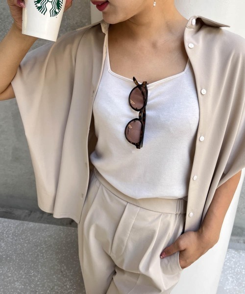 サークルストレッチシャツブラウス≪洗濯機で洗える≫（シャツ/ブラウス）｜ketty cherie（ケティシェリー）