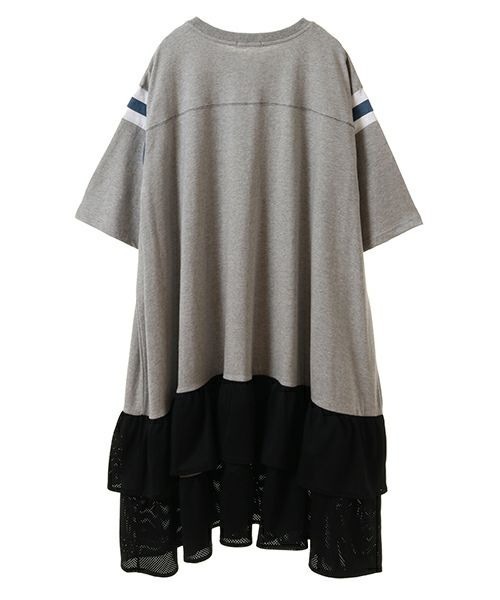 Candy Stripper（キャンディストリッパー）の「CND MESH SWTCHED ワンピース（ワンピース・レディース・ブラック/ヘザーグレー/ライトグレー・2）」の14枚目の写真