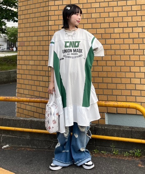 Candy Stripper（キャンディストリッパー）の「CND MESH SWTCHED ワンピース（ワンピース・レディース・ブラック/ヘザーグレー/ライトグレー・2）」の20枚目の写真