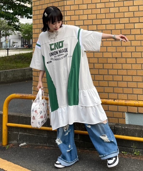 Candy Stripper（キャンディストリッパー）の「CND MESH SWTCHED ワンピース（ワンピース・レディース・ブラック/ヘザーグレー/ライトグレー・2）」の21枚目の写真