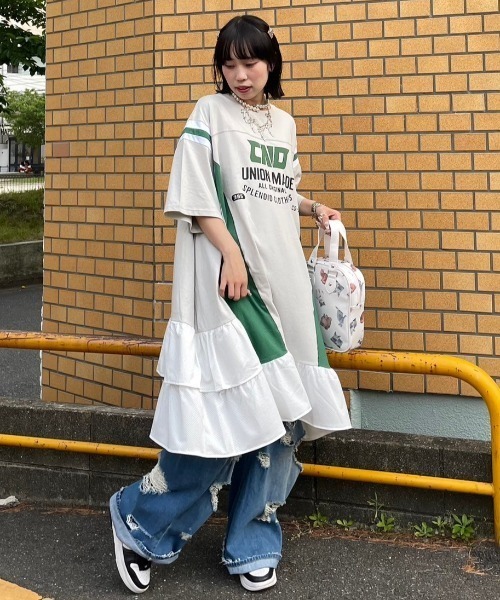 Candy Stripper（キャンディストリッパー）の「CND MESH SWTCHED ワンピース（ワンピース・レディース・ブラック/ヘザーグレー/ライトグレー・2）」の22枚目の写真