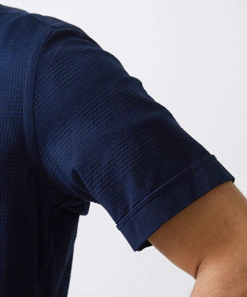 MICHEL KLEIN HOMME (ミッシェルクランオム)の「グレンチェック柄半袖シャツ(シャツ/ブラウス・メンズ・ホワイト/ネイビー・MEDIUM/LARGE/X-LARGE)」の9枚目の写真