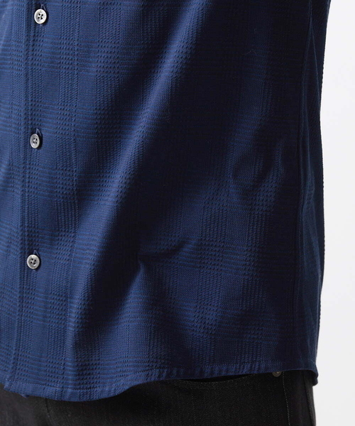 MICHEL KLEIN HOMME (ミッシェルクランオム)の「グレンチェック柄半袖シャツ(シャツ/ブラウス・メンズ・ホワイト/ネイビー・MEDIUM/LARGE/X-LARGE)」の10枚目の写真