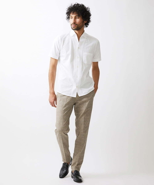 MICHEL KLEIN HOMME (ミッシェルクランオム)の「グレンチェック柄半袖シャツ(シャツ/ブラウス・メンズ・ホワイト/ネイビー・MEDIUM/LARGE/X-LARGE)」の14枚目の写真