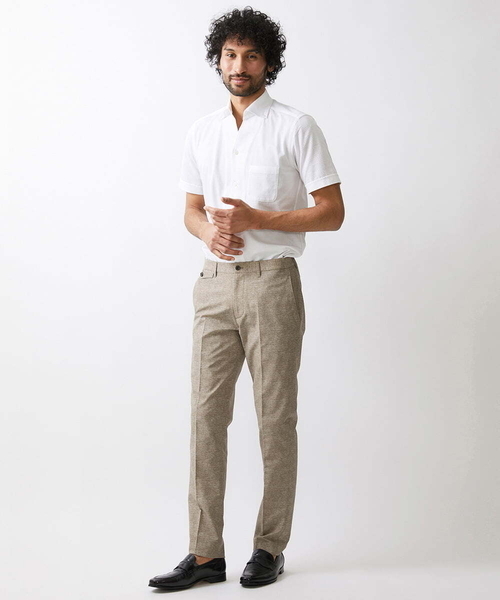 MICHEL KLEIN HOMME (ミッシェルクランオム)の「グレンチェック柄半袖シャツ(シャツ/ブラウス・メンズ・ホワイト/ネイビー・MEDIUM/LARGE/X-LARGE)」の15枚目の写真
