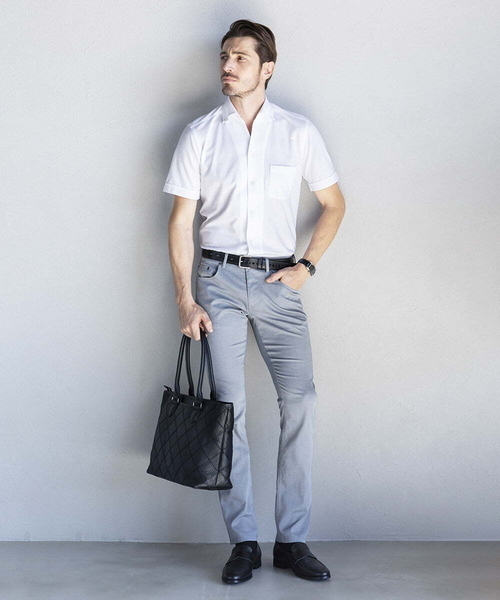 MICHEL KLEIN HOMME (ミッシェルクランオム)の「グレンチェック柄半袖シャツ(シャツ/ブラウス・メンズ・ホワイト/ネイビー・MEDIUM/LARGE/X-LARGE)」の17枚目の写真