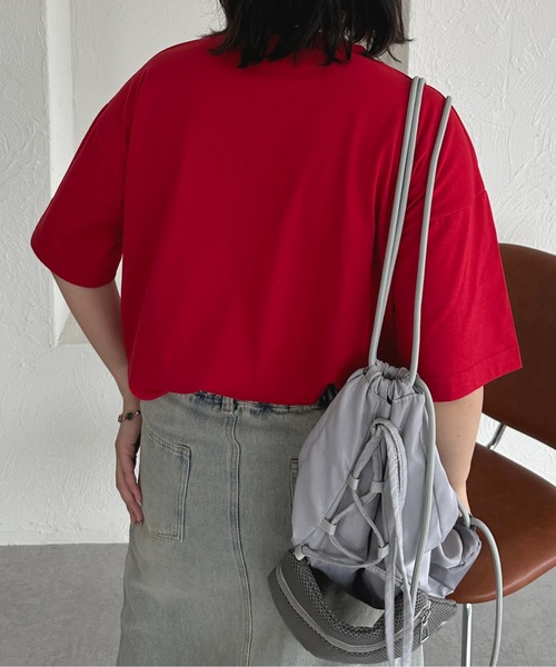 kutir(クティール)の「アソートリボンロゴTシャツ(Tシャツ/カットソー・レディース・レッド/レッド系その他/ブルー系その他/ライトブルー/チャコールグレー/ブラック系その他・FREE)」の14枚目の写真