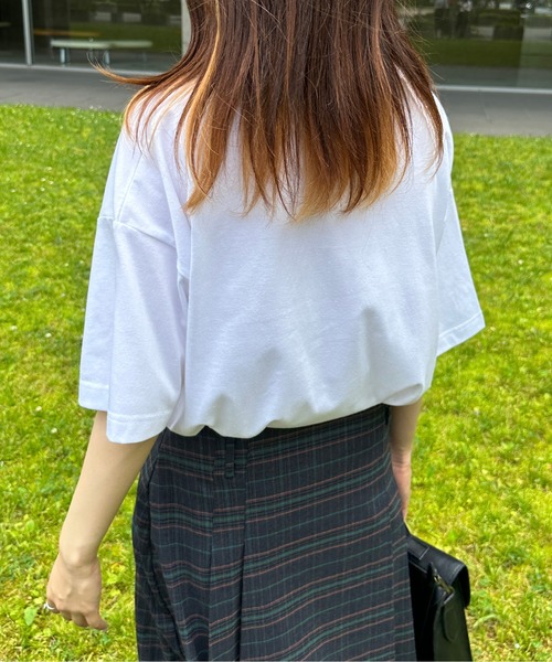 kutir(クティール)の「アソートリボンロゴTシャツ(Tシャツ/カットソー・レディース・レッド/レッド系その他/ブルー系その他/ライトブルー/チャコールグレー/ブラック系その他・FREE)」の8枚目の写真