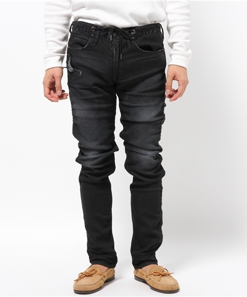 JIMMY TAVERNITI(ジミータヴァニティ)の「JIMMY TAVERNITI (ジミータヴァニティ) Black Denit (1100)(デニムパンツ・メンズ・ブラック・30inch/32inch/31inch/29inch)」の4枚目の写真