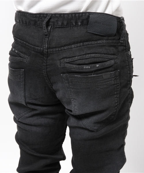 JIMMY TAVERNITI(ジミータヴァニティ)の「JIMMY TAVERNITI (ジミータヴァニティ) Black Denit (1100)(デニムパンツ・メンズ・ブラック・30inch/32inch/31inch/29inch)」の6枚目の写真