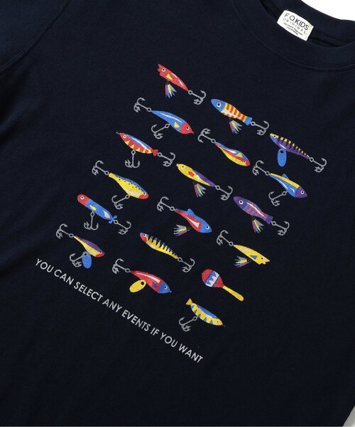 F.O.KIDS(エフオーキッズ)の「3色3柄長袖Tシャツ(オトナ)(Tシャツ/カットソー・メンズ・キナリ/ネイビー/ブラウン・LARGE/MEDIUM)」の8枚目の写真
