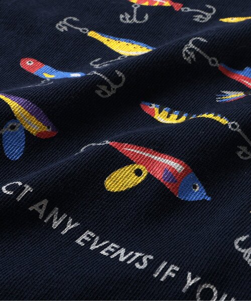 F.O.KIDS(エフオーキッズ)の「3色3柄長袖Tシャツ(オトナ)(Tシャツ/カットソー・メンズ・キナリ/ネイビー/ブラウン・LARGE/MEDIUM)」の7枚目の写真