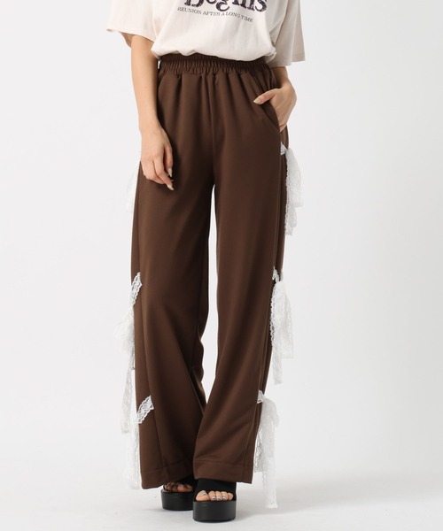 FOREVER 21（フォーエバー トゥエンティーワン）の「【2024FW】サイドリボンスウェットパンツ（スウェットパンツ・レディース・ブルー/グレー/ブラウン/ブラック・SMALL/MEDIUM）」の3枚目の写真