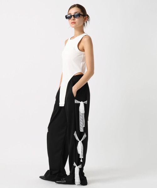 FOREVER 21（フォーエバー トゥエンティーワン）の「【2024FW】サイドリボンスウェットパンツ（スウェットパンツ・レディース・ブルー/グレー/ブラウン/ブラック・SMALL/MEDIUM）」の14枚目の写真