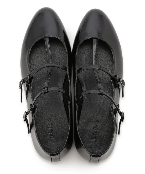 Mila Owen（ミラオーウェン）の「ビジューダブルストラップバレエシューズ（パンプス・レディース・ブラック・36/38/37）」の7枚目の写真