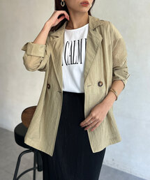 【ON/OFF使える】シアーテーラードジャケット