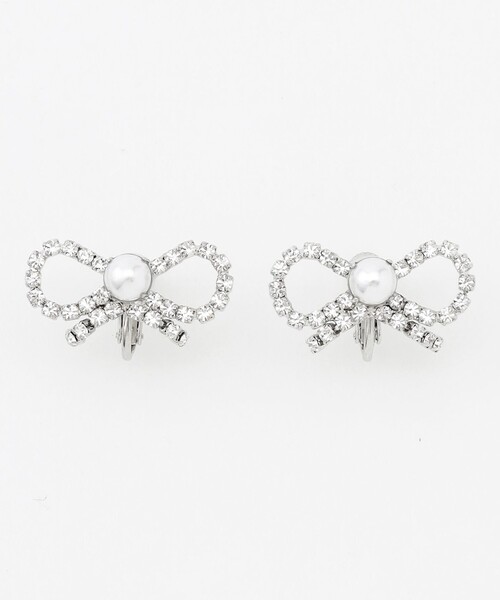 TOCCA(トッカ)の「GLITTER RIBBON EARRINGS イヤリング(イヤリング・レディース・ゴールド系/ブラック系/ホワイト系・F)」の6枚目の写真