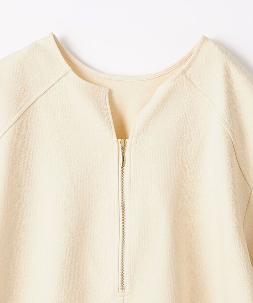 EMMEL REFINES（エメルリファインズ）の「＜EMMEL REFINES＞EM Wフェイス 2WAY ZIP ブラウス（シャツ/ブラウス・レディース・ナチュラル/ブラック・FREE）」の4枚目の写真