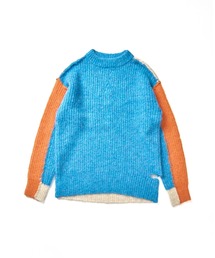 AULA AILA（アウラアイラ）の「カラーブロックニットプルオーバー