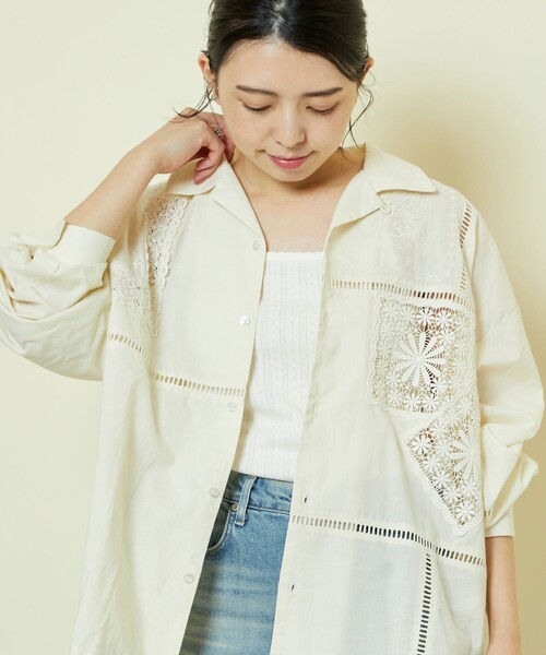 Freada（フリーダ）の「Freada/フリーダ レース刺繡パッチワーク