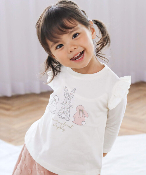 SLAP SLIP(スラップスリップ)の「【スララク/防汚加工】いろいろデザイン長袖Tシャツ(80~130cm)(Tシャツ/カットソー・キッズ・パープル/イエロー/グリーン系その他/ホワイト/レッド/ピンク/グリーン/ホワイト系その他/パープル系その他/レッド系その他/オフホワイト/ブルー/ブラック系その他/ホワイト系その他2/ブラック/ピンク系その他・130cm/80cm/90cm/110cm/100cm/120cm)」の3枚目の写真