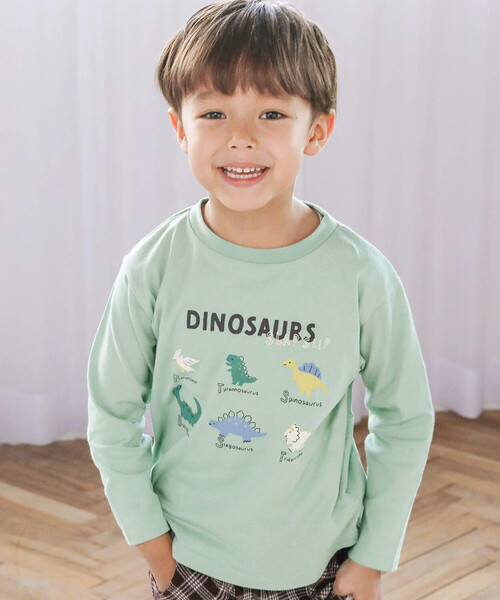 SLAP SLIP(スラップスリップ)の「【スララク/防汚加工】いろいろデザイン長袖Tシャツ(80~130cm)(Tシャツ/カットソー・キッズ・パープル/イエロー/グリーン系その他/ホワイト/レッド/ピンク/グリーン/ホワイト系その他/パープル系その他/レッド系その他/オフホワイト/ブルー/ブラック系その他/ホワイト系その他2/ブラック/ピンク系その他・130cm/80cm/90cm/110cm/100cm/120cm)」の7枚目の写真