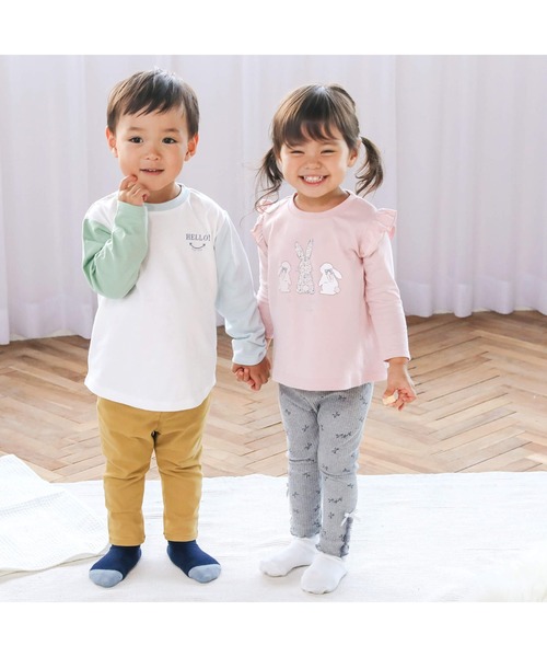 SLAP SLIP(スラップスリップ)の「【スララク/防汚加工】いろいろデザイン長袖Tシャツ(80~130cm)(Tシャツ/カットソー・キッズ・パープル/イエロー/グリーン系その他/ホワイト/レッド/ピンク/グリーン/ホワイト系その他/パープル系その他/レッド系その他/オフホワイト/ブルー/ブラック系その他/ホワイト系その他2/ブラック/ピンク系その他・130cm/80cm/90cm/110cm/100cm/120cm)」の19枚目の写真