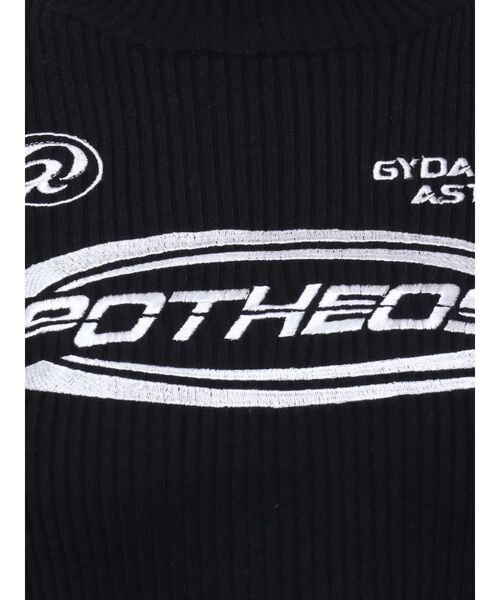 GYDA(ジェイダ)の「レーサーデザインembroideryニットトップス(ニット/セーター・レディース・オフホワイト/グレー/ブラック・FREE)」の5枚目の写真