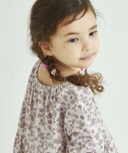 pairmanon（ペアマノン）の「総柄 長袖 リラックス ワンピース（ワンピース・キッズ・アイボリー/グレー系その他/ブラウン系その他/ブラック系その他/ブルー/ピンク/レッド系その他/パープル系その他/ドット/ラベンダー・100/110/120/130/140/150/90）」の22枚目の写真