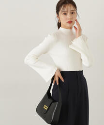 PROPORTION BODY DRESSING | パールボタンモックネックリブニット / 1214270001(ニット/セーター)