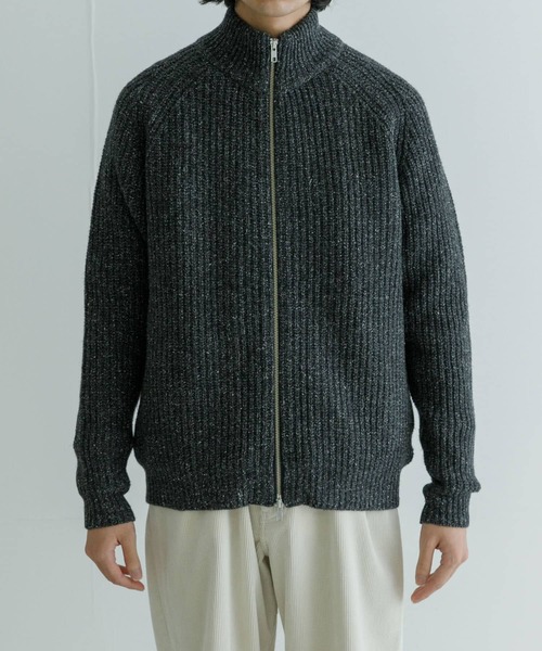 URBAN RESEARCH（アーバンリサーチ）の「new basic シルクネップドライバーズニット（ニット/セーター・メンズ・チャコールグレー/ネイビー・MEDIUM/LARGE）」の9枚目の写真