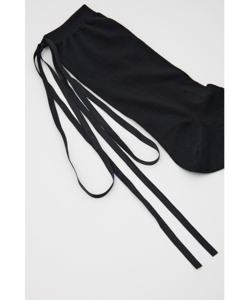 rienda（リエンダ）の「ニュアンスリボンソックス（ソックス/靴下・レディース・ブラック・FREE）」の3枚目の写真