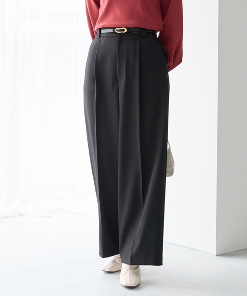 LサイズWEB限定】タックワイドパンツ202647