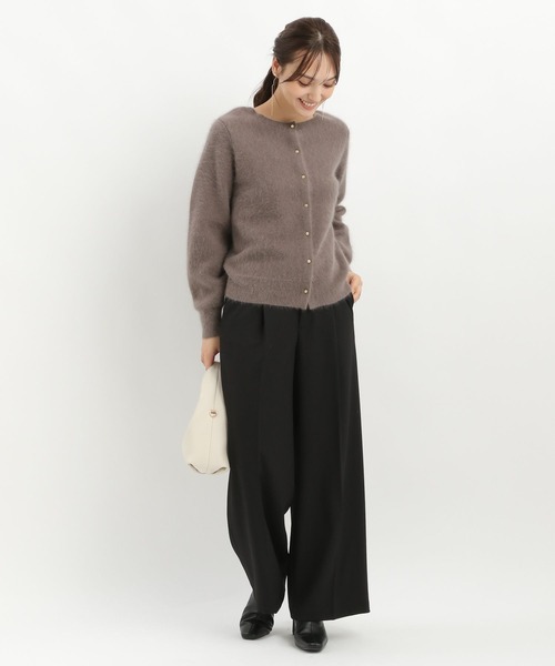 Andemiu(アンデミュウ)の「【LサイズWEB限定】タックワイドパンツ202647(スラックス・レディース・チャコールグレー/ブラック/ベージュ・SMALL/MEDIUM/LARGE)」の21枚目の写真